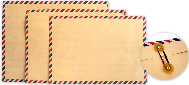 Amplop coklat uk map